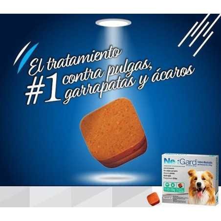 Nexgard antipulgas/garrapatas/ácaros, 1 Tableta masticable, de 10,1-25 kg