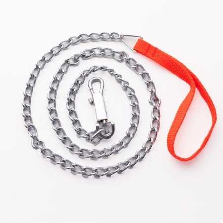 Pet King cadena con agarre rojo, 3mm. Collares para perros al mejor precio