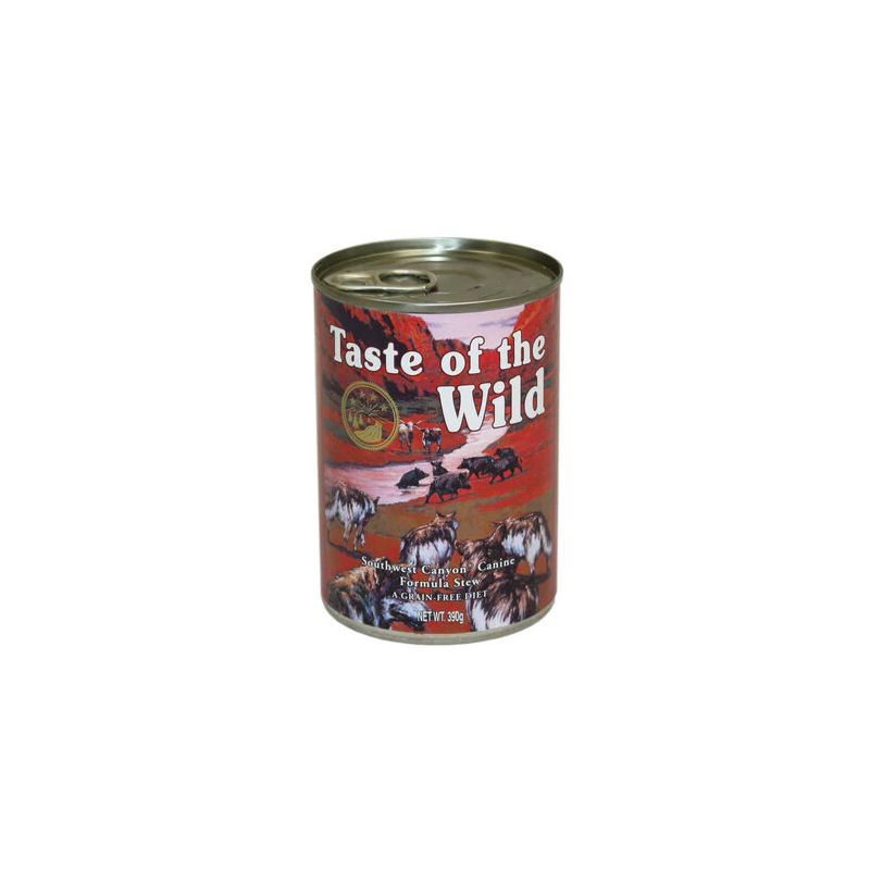 Taste of the Wild Southwest Canyon, Alimento húmedo, Libre de granos, Perro todas las edades, Carne de Res en salsa , 390 g