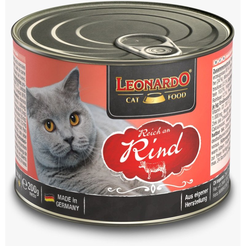 Leonardo, Alimento húmedo, Libre de granos, Ternera, 200 g