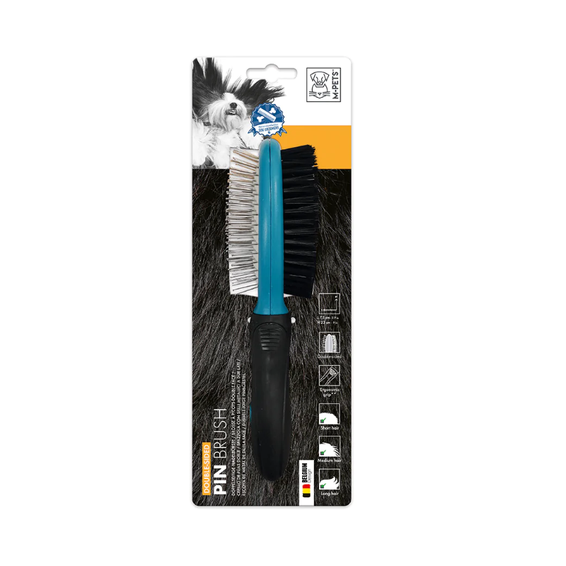 M-Pets cepillo doble para mascotas