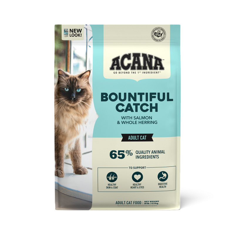 Acana Bountiful Catch, Gato Adulto, Salmón y Arenque